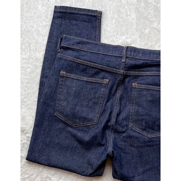 EVERLANE Ankle High Rise Skinny Jean in Dark Indigo, Size 32 - Picture 15 of 16